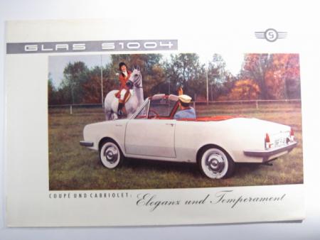 Prospekt GLAS 1004 Cabrio - 1962  